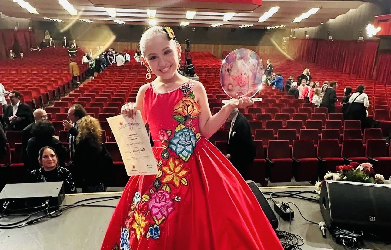 Fiorella Villatoro conquista Italia logrando el histórico tercer lugar en San Remo Junior para México y #Oaxaca