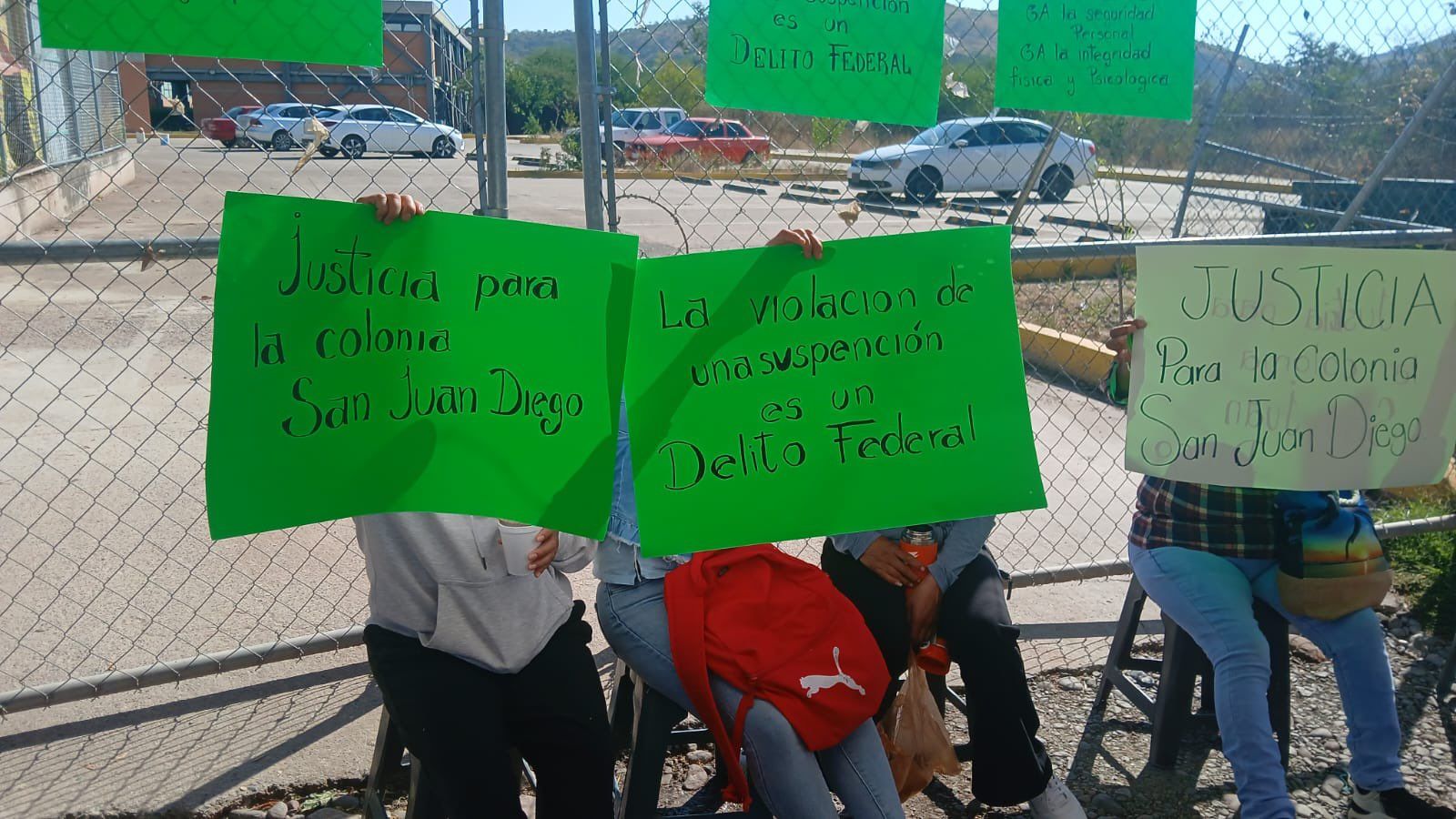Habitantes de San Juan Diego-Lubizha protestan en Huajuapan contra detenciones por despojo agravado pese a amparo vigente