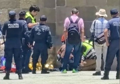 Menor inconsciente junto a Catedral de #Oaxaca fue auxiliado tras presunto “pinchazo”; lo canalizan a un hospital
