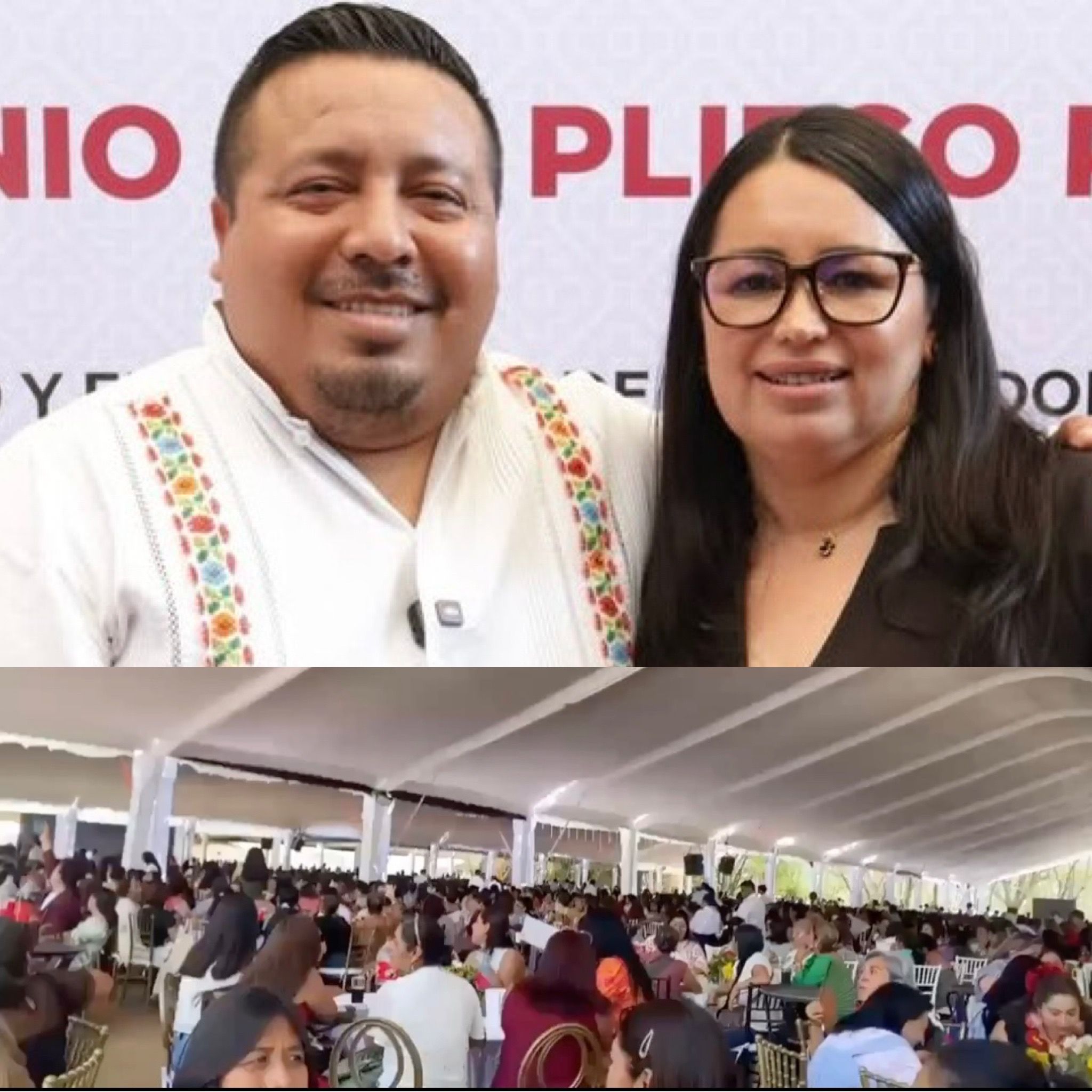 Madres del STPEIDCEO abuchean a su líder Carmen Zárate en desayuno por el Día de las Madres en #Oaxaca