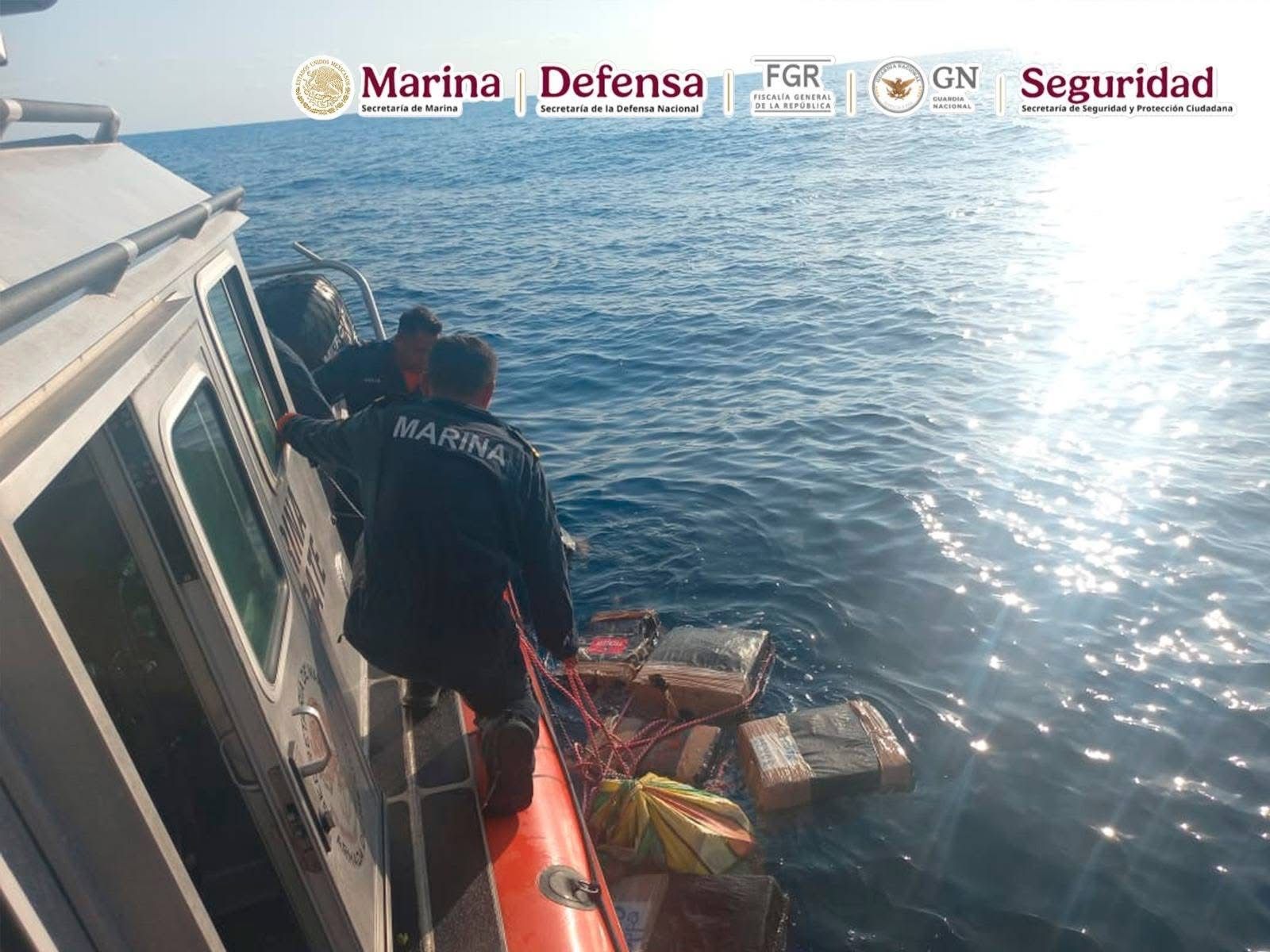 Golpe al CO de 140 mdd: Marina asegura más de dos toneladas de cocaína en el Golfo de Tehuantepec
