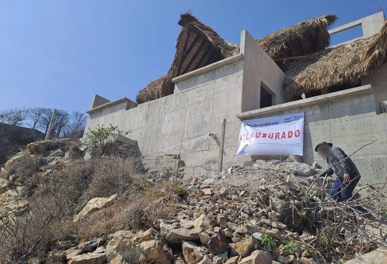 Clausura Profepa obras ilegales en Santa María Tonameca, #Oaxaca, por carecer de permisos y dañar ecosistemas frágiles