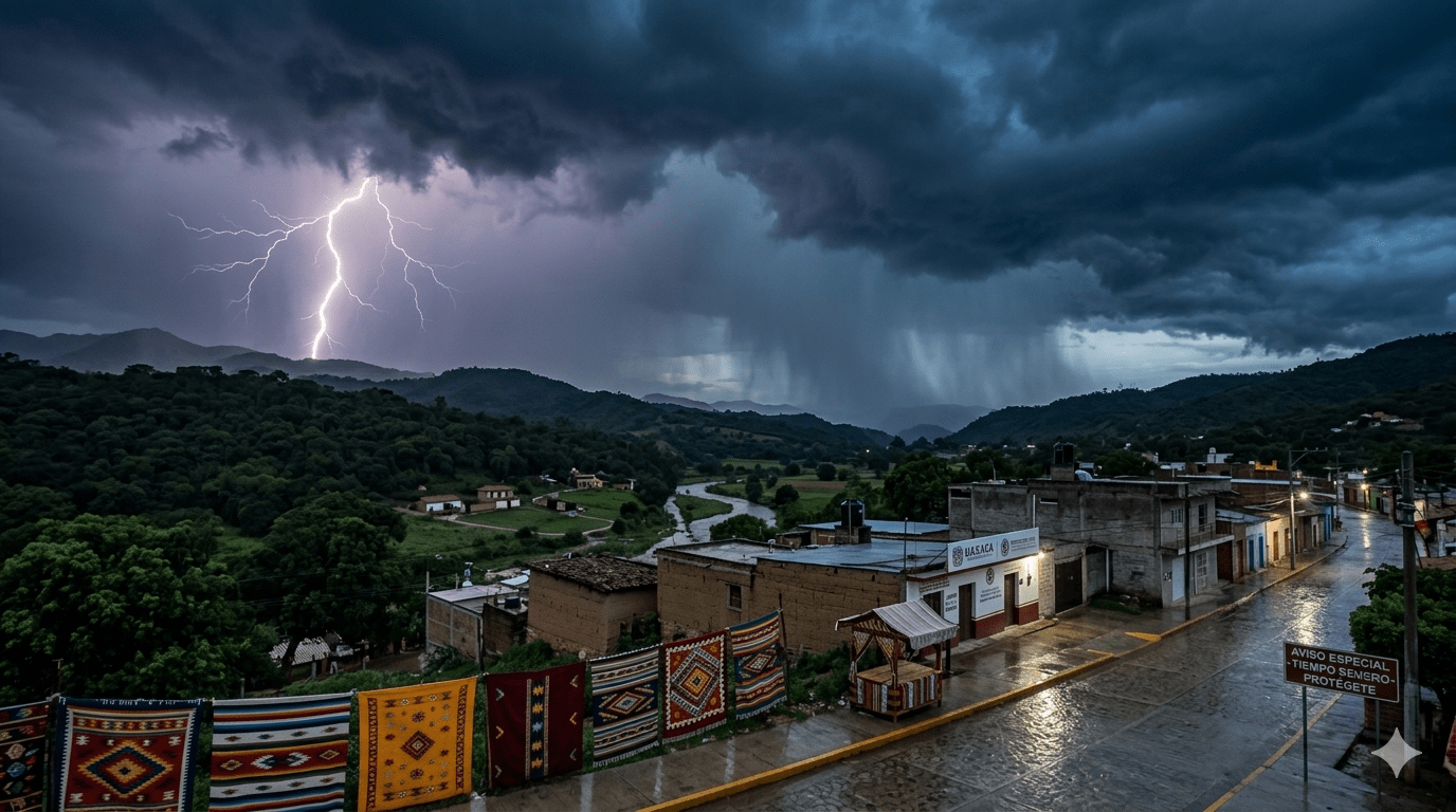 Protección Civil emite alerta especial en #Oaxaca por tiempo severo para la tarde y noche de este domingo 10 de mayo