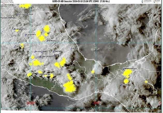 Alerta meteorológica: Lluvias fuertes y tormentas amenazan a #Oaxaca y a otros estados del sureste mexicano
