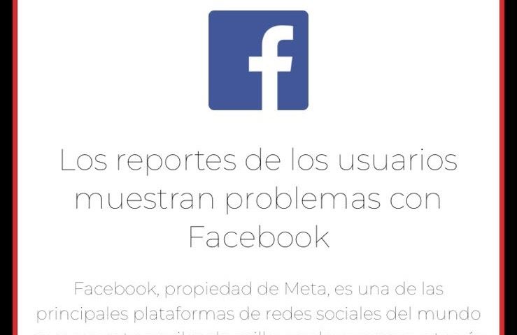 Facebook sufre caída mundial hoy: millones no pueden iniciar sesión ni cargar perfiles Facebook sufre caída mundial hoy: millones no pueden iniciar sesión ni cargar perfiles