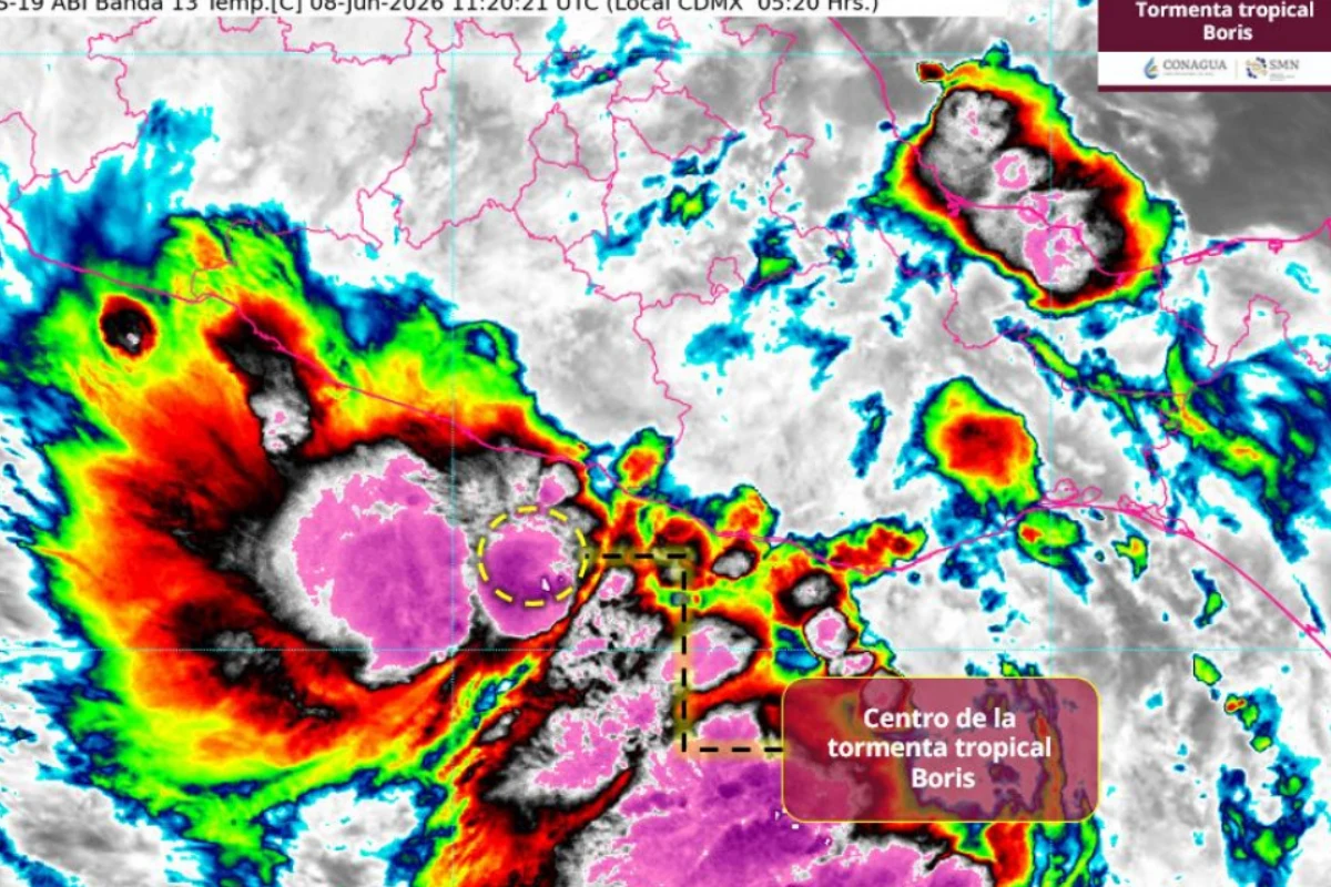 Tormenta Tropical Boris se forma frente a las costas del Pacifico y traerá lluvias a torrenciales: SMN