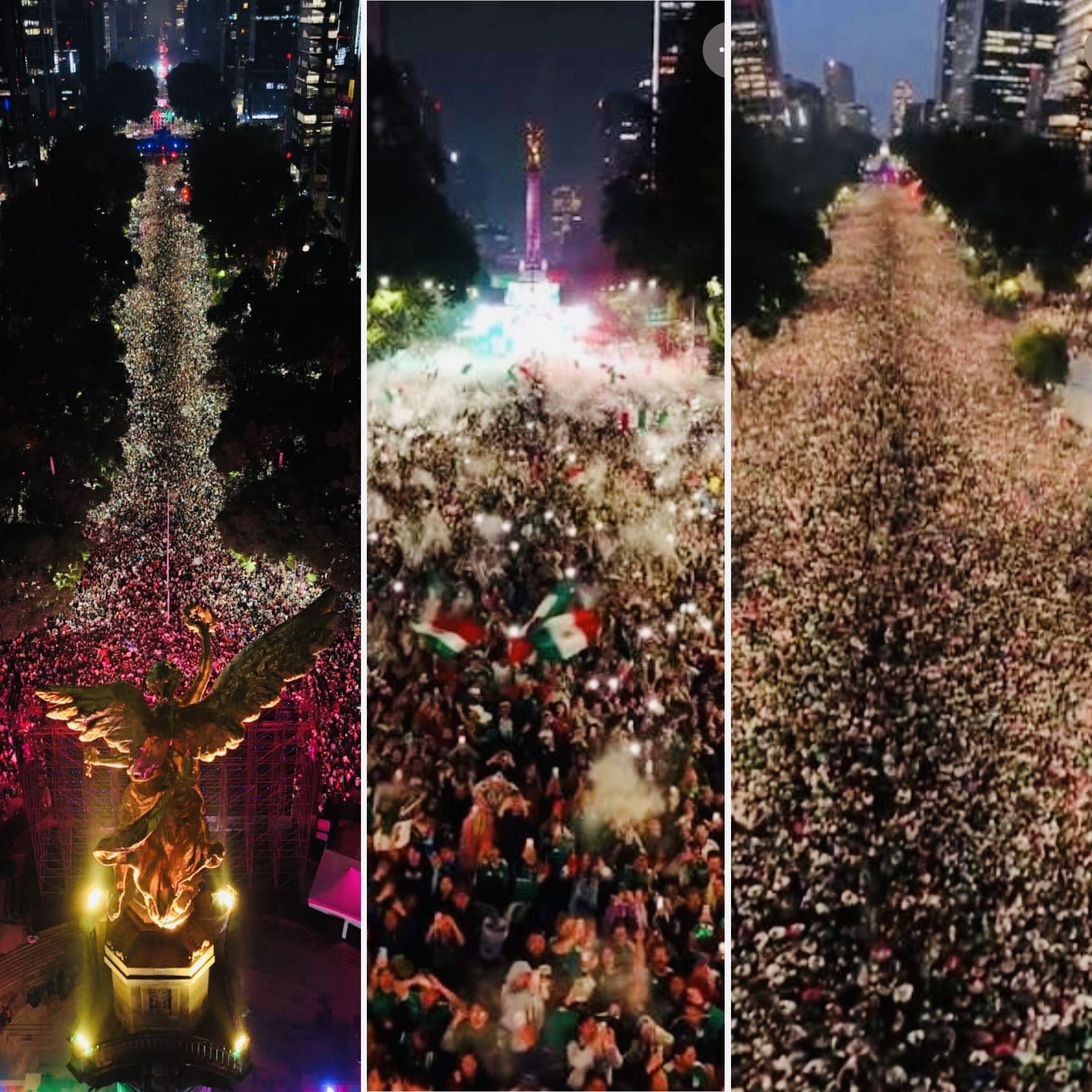 México olvidó por unas horas sus problemas y con una marea verde celebró el triunfo del Tri México olvidó por unas horas sus problemas y con una marea verde celebró el triunfo del Tri