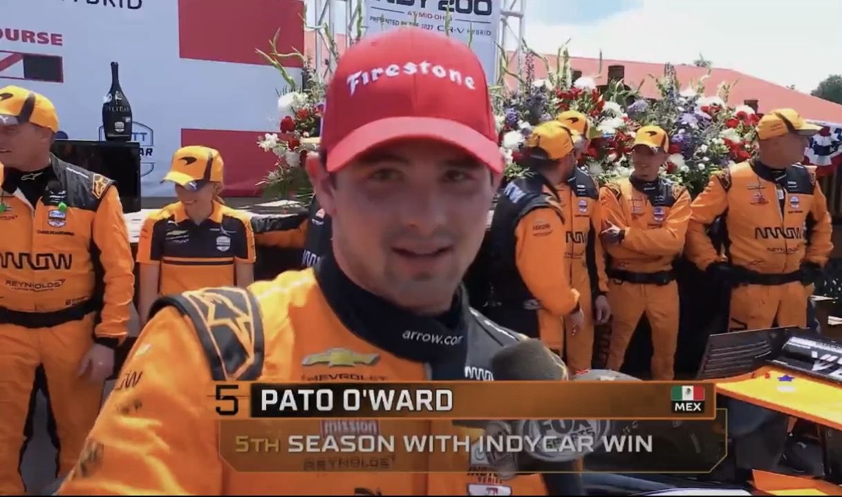 Pato O’Ward conquista su primera victoria de la temporada 2026 en la IndyCar Series en Mid-Ohio Pato O’Ward conquista su primera victoria de la temporada 2026 en la IndyCar Series en Mid-Ohio