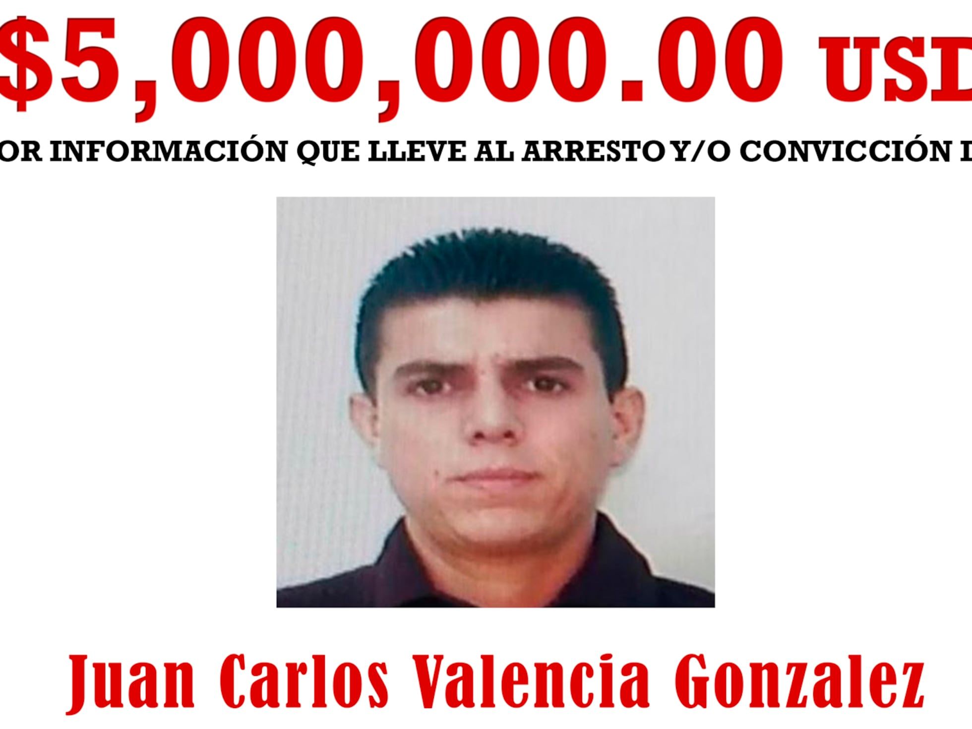 Estados Unidos identifica a Juan Carlos González Valencia como el nuevo líder del Cártel Jalisco