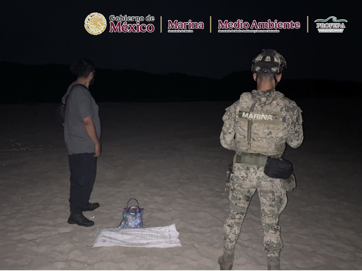 Marina y Profepa recuperan 5 mil 100 huevos de tortuga golfina en Escobilla, Santa María Tonameca, Oaxaca Marina y Profepa recuperan 5 mil 100 huevos de tortuga golfina en Escobilla, Santa María Tonameca, Oaxaca