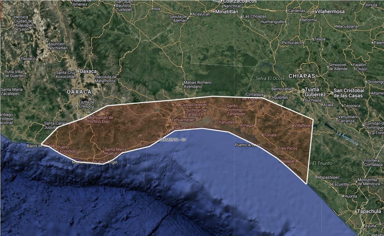 Tormentas severas amenazan costas de Oaxaca y Chiapas con lluvias, rayos, granizo y oleaje durante próximas horas Tormentas severas amenazan costas de Oaxaca y Chiapas con lluvias, rayos, granizo y oleaje durante próximas horas