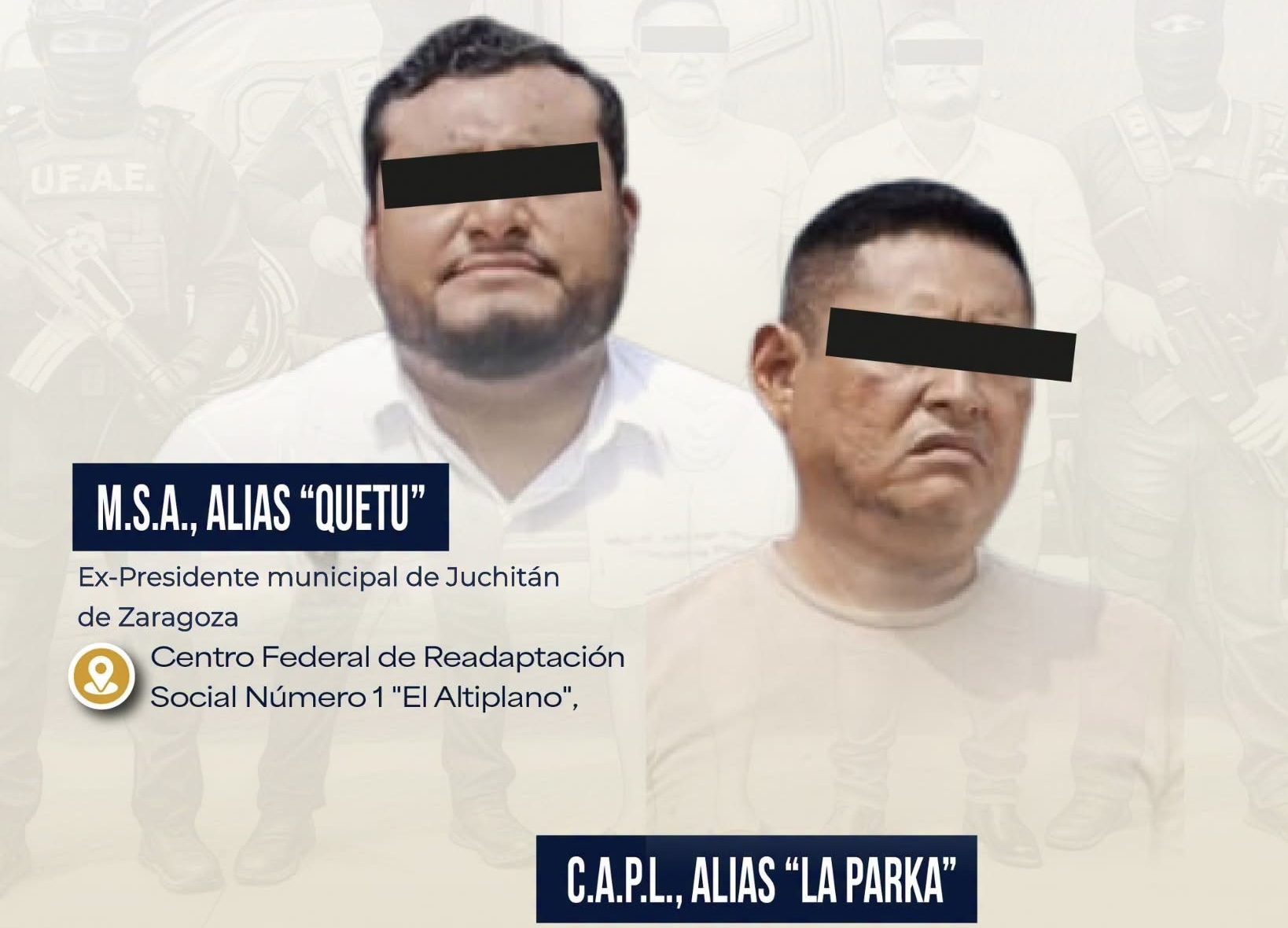 Fiscalía de Oaxaca logra vinculación contra Quetu, exalcalde de Juchitán, y La Parka por extorsión agravada
