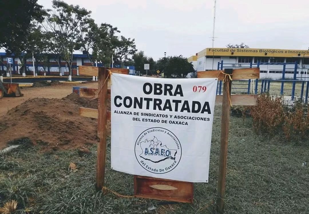 UABJO otorga obra a la ASAEO pese a que autoridades la investigan por presuntos nexos de dirigentes con crimen organizado UABJO otorga obra a la ASAEO pese a que autoridades la investigan por presuntos nexos de dirigentes con crimen organizado