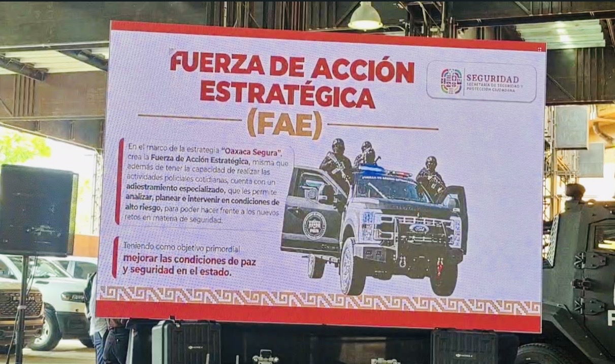 Gobierno de Oaxaca crea la Fuerza de Acción Estratégica Biiniza con cien elementos élite contra delitos de alto impacto Gobierno de Oaxaca crea la Fuerza de Acción Estratégica Biiniza con cien elementos élite contra delitos de alto impacto