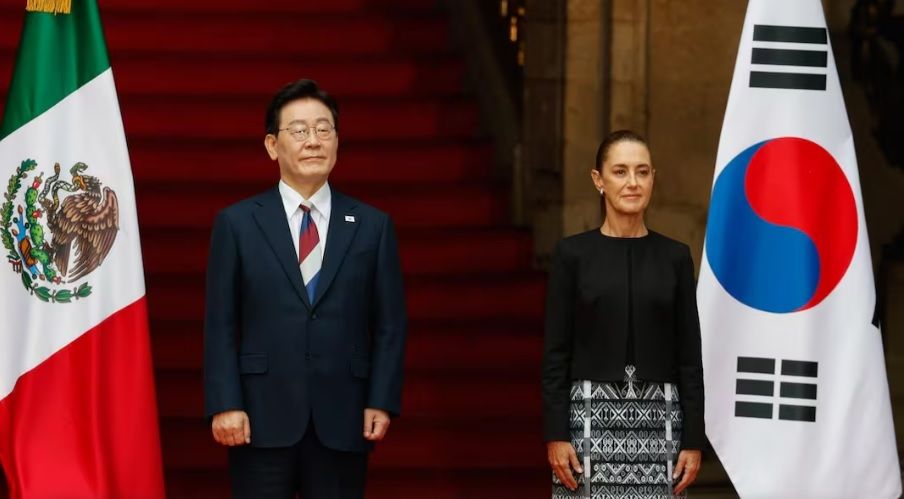 Sheinbaum se reúne con Lee Jae Myung, presidente de Corea, en Palacio Nacional; dialogan sobre comercio, cultura y educación Sheinbaum se reúne con Lee Jae Myung, presidente de Corea, en Palacio Nacional; dialogan sobre comercio, cultura y educación