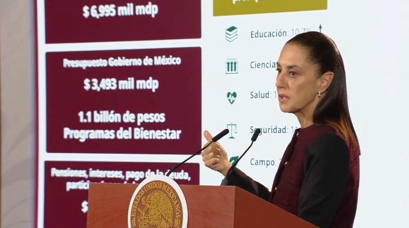 Sheinbaum asegura que México no se endeuda con el Paquete Económico 2027: «No va a haber nuevos impuestos, ni gasolinazos»
