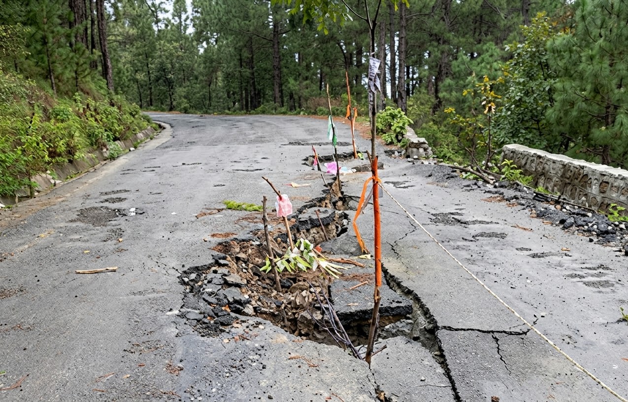 Alertan autoridades por severo hundimiento en la carretera Oaxaca-Tuxtepec a la altura de Luvina, en la Sierra Norte de Oaxaca Alertan autoridades por severo hundimiento en la carretera Oaxaca-Tuxtepec a la altura de Luvina, en la Sierra Norte de Oaxaca