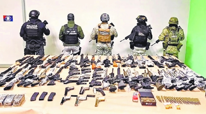 Aseguramiento de armas en el país suma 2 años a la baja, revela el  Inegi