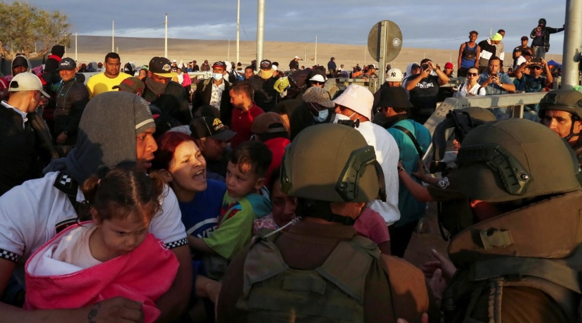 Luz verde en el Congreso de Chile a ley de expulsión migratoria Luz verde en el Congreso de Chile a ley de expulsión migratoria