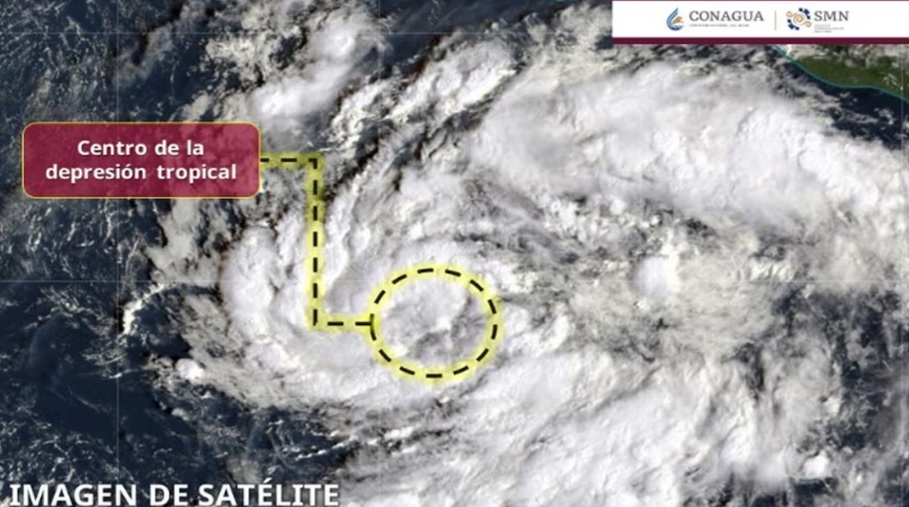 Se forma la Depresión Tropical Veintidós-E al sur de Acapulco; podría llegar a huracán categoría 3 Se forma la Depresión Tropical Veintidós-E al sur de Acapulco; podría llegar a huracán categoría 3