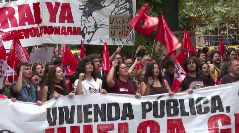 Sindicatos españoles convocan a huelga general por la vivienda el 11 de noviembre Sindicatos españoles convocan a huelga general por la vivienda el 11 de noviembre
